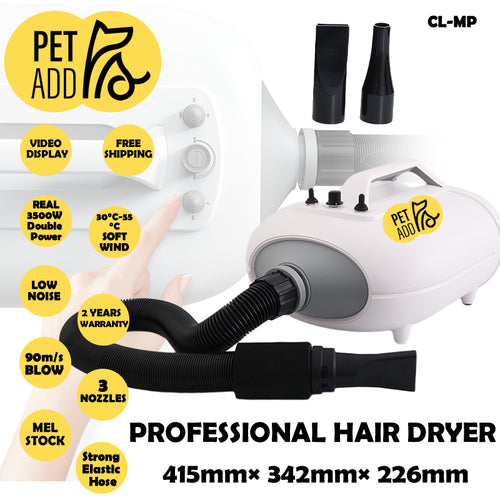 Pet Grooming Hair Dryer Dual Motor Dog Cat Hairdryer Blower Heater