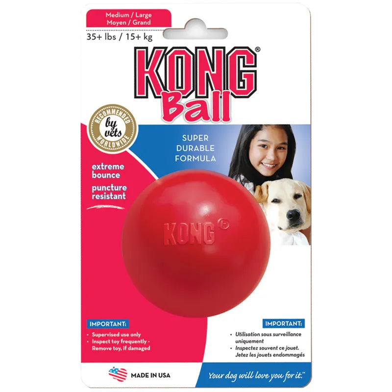 KONG DOG BALL MEDIUM/LARGE (KB1)