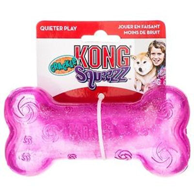 KONG DOG SQUEEZZ CRACKLE BONE MEDIUM (PCN2)