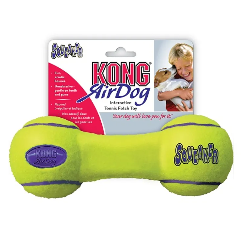 KONG DOG AIRDOG SQUEAKER DUMBBELL LARGE (ASDB1)