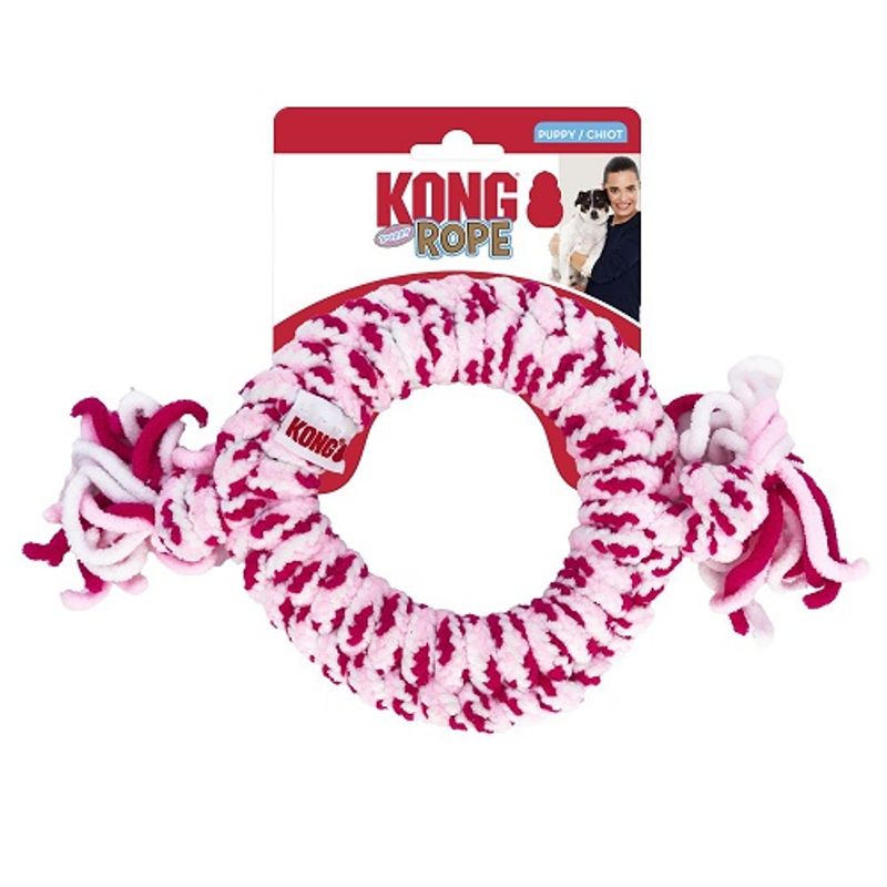 KONG ROPE RING PUPPY ASSORTED MED