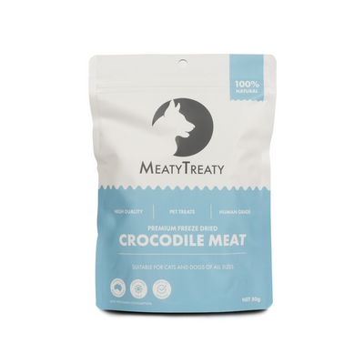 MEATY TREATY FREEZE DRIED CROCODILE 50G