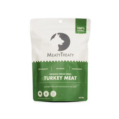 MEATY TREATY FREEZE DRIED TURKEY 80G