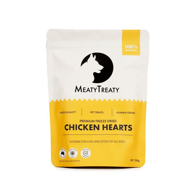 MEATY TREATY FREEZE DRIED CHICKEN BREAST DOG & CAT 100G
