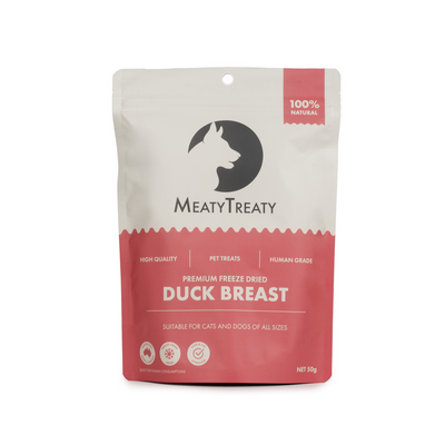 MEATY TREATY FREEZE DRIED DUCK BREAST 50G
