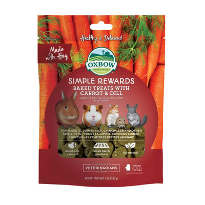 OXBOW SIMPLE REWARDS CARROT & DILL TREATS 85G