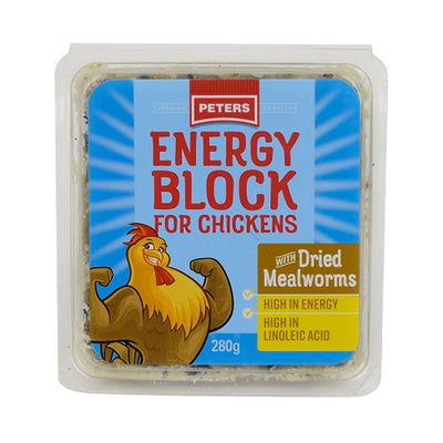 PETERS ENERGY BLOCK DRIED MEALWORMS 280G 6PK(OM6)