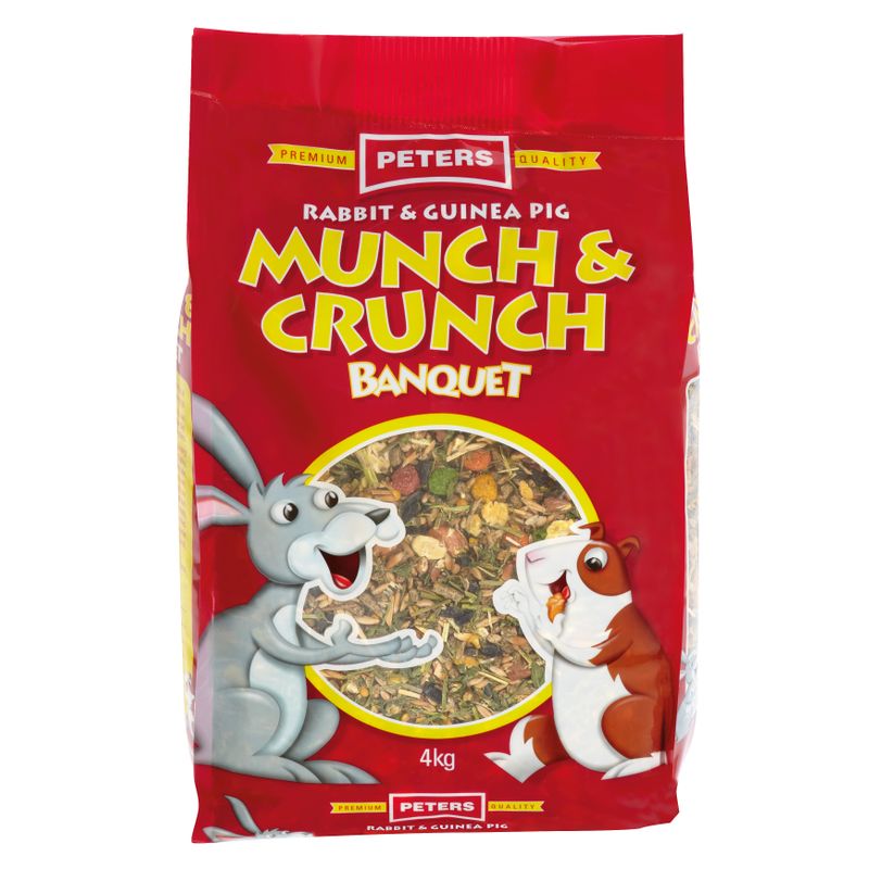 PETERS RABBIT & GUINEA PIG MUNCH & CRUNCH 4KG