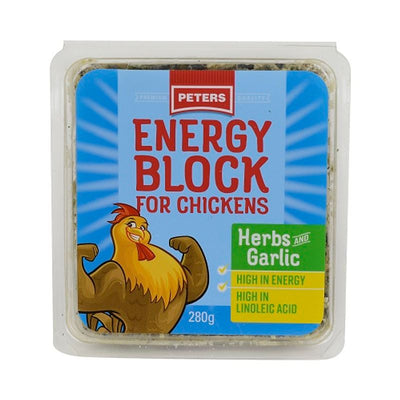 PETERS ENERGY BLOCK HERB & GARLIC 280G 6PK (OM6)