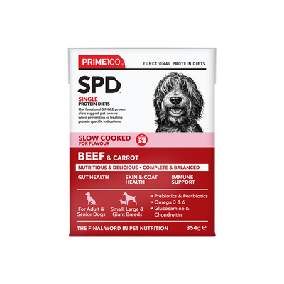 PRIME SPD SLOW COOKED BEEF & CARROT 354G 12PK(OM12)