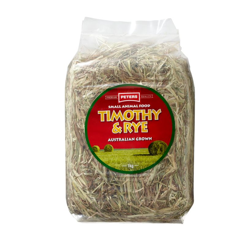 TIMOTHY & RYE HAY 1KG (PETERS)