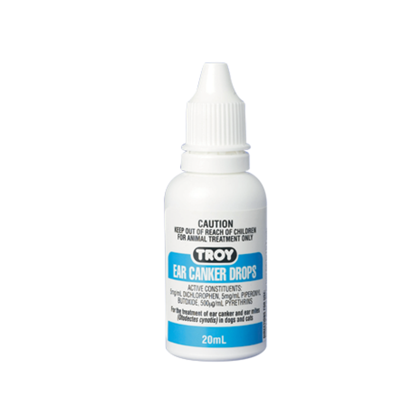 TROY EAR CANKER DROPS 20ML 12PK (OM12)