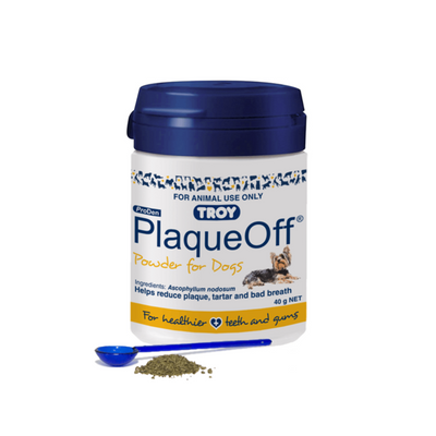 TROY PLAQUEOFF DOG 40G