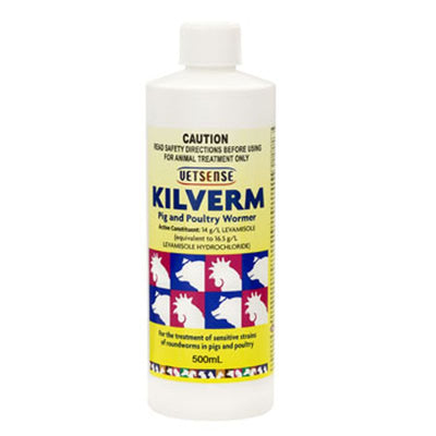 VETSENSE KILVERM PIG & POULTRY 500ML