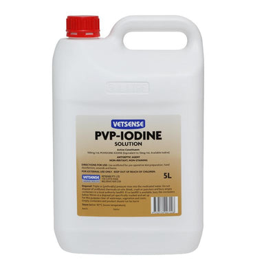 VETSENSE PVP IODINE SOLUTION 5L