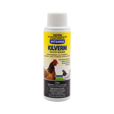 VETSENSE KILVERM POULTRY WORMER 125ML