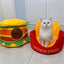 Cute French Fries Hamburger Pet Sleeping Pad Tent