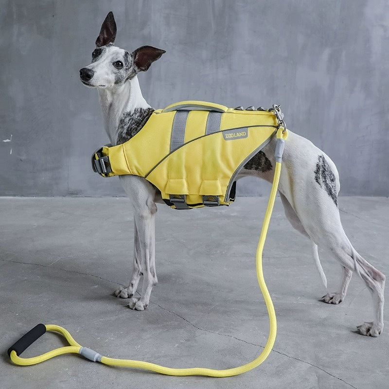 Pet Dog Life Jacket Safety Vest Swimming Boating Float Aid Buoyancy Lifesaver