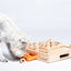 Dog Smart Wooden Interactive Dog Foraging Game Natural Wood Toy - Turtle