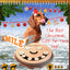 Dog Smart Wooden Interactive Dog Foraging Game Natural Wood Toy - Smile