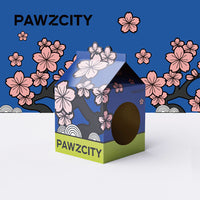 PAWZCITY Cat Kitten Hidden Scratcher Box/Scratching Lounge - potted plants