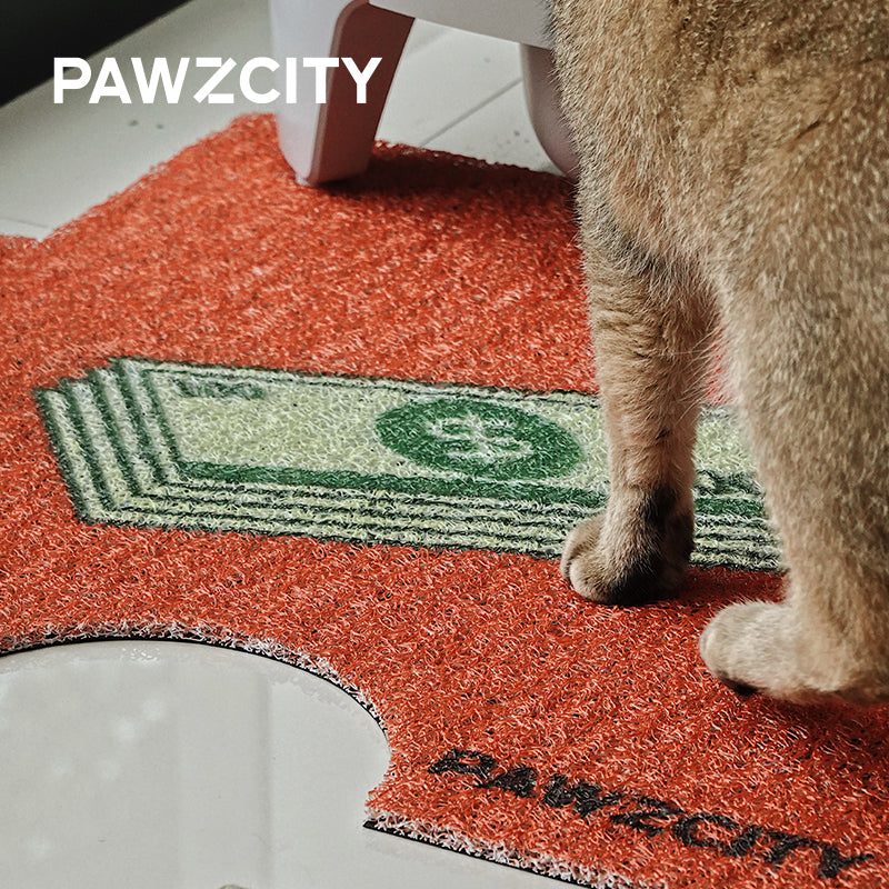 Pawzcity Cat Door Mat Floor Mat Doormat Cat Litter Pad Mat 4pcs set Large Size