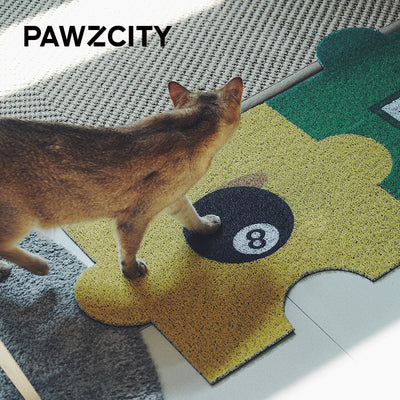 Pawzcity Cat Door Mat Floor Mat Doormat Cat Litter Pad Mat 4pcs set Large Size