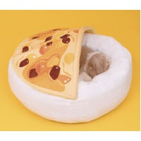 PurLab Curry Dog Cat Pet Calming Bed Warm Soft Round Nest Comfy Sleeping