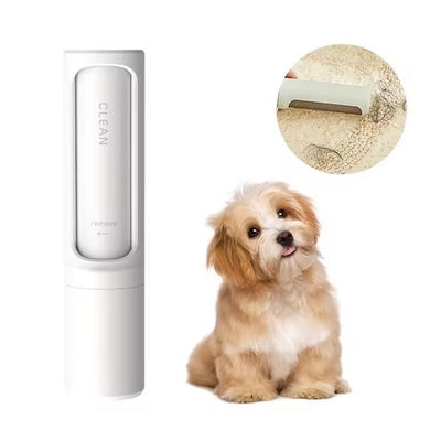 Roller Scraper Dog Cat Self Cleaning Brush Lint Fur Removal Pet Hair Remover