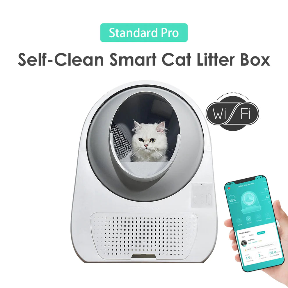 CATLINK Scooper Standard Pro Smart Self-Cleaning White Cat Litter