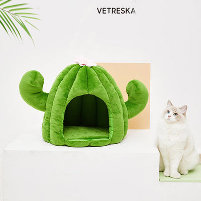 Vetreska Pet Dog House Kennel Soft Beds Cave Cat Puppy Bed Doggy Warm Cushion