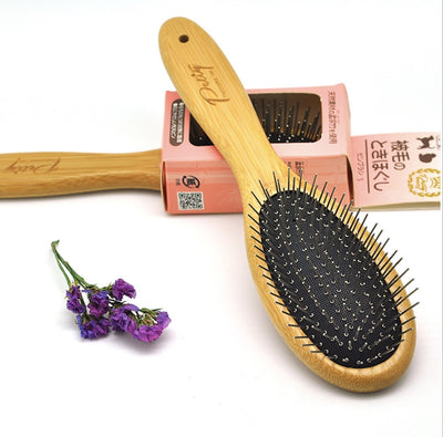 Air Cushion Bamboo Grooming Brush Pin Bristle Slicker Comb Pet Dog Cat