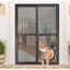 4-Way Safe Lockable Pet Screen Door Dog Cat Door Window Screen Flap Supplies