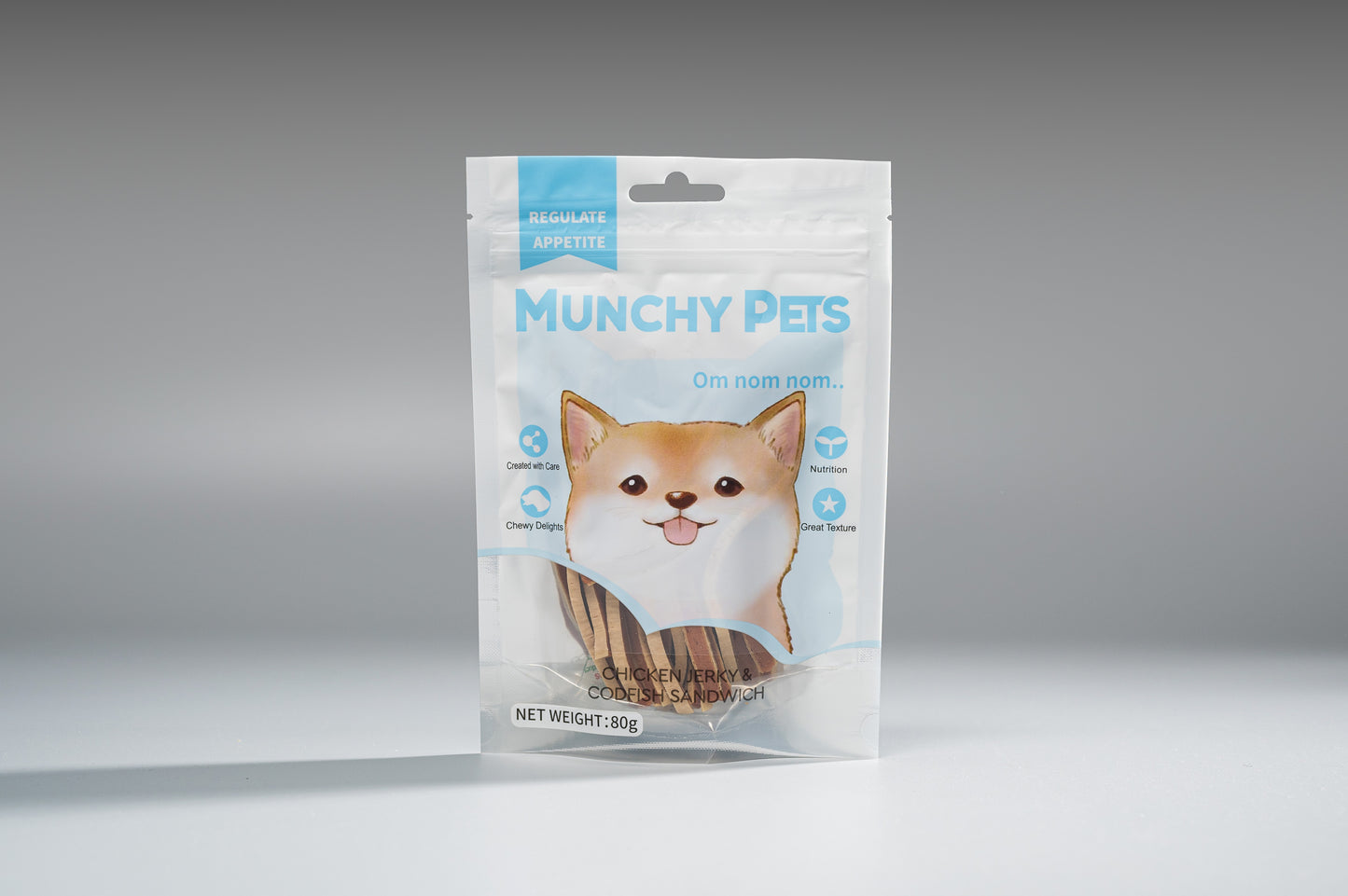 Munchy Pets (CHICKEN JERKY & CODFISH SANDWICH)