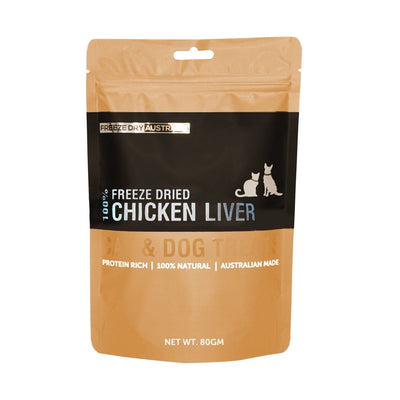 Freeze Dry Australia - Chicken Liver 80g