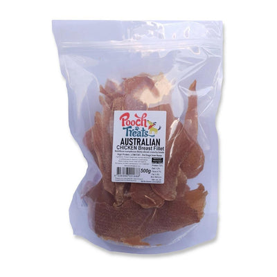 Pooch Treats Australian Chicken Breast Dog Treats 500g