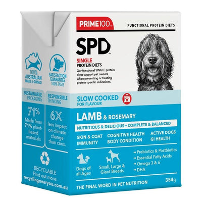 Prime100 SPD Slow Cooked Lamb & Rosemary Wet Dog Food