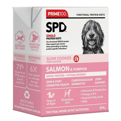 Prime100 SPD Slow Cooked Salmon & Pumpkin Wet Dog Food