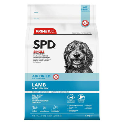 Prime100 SPD Air Dried Lamb and Rosemary Dry Dog Food