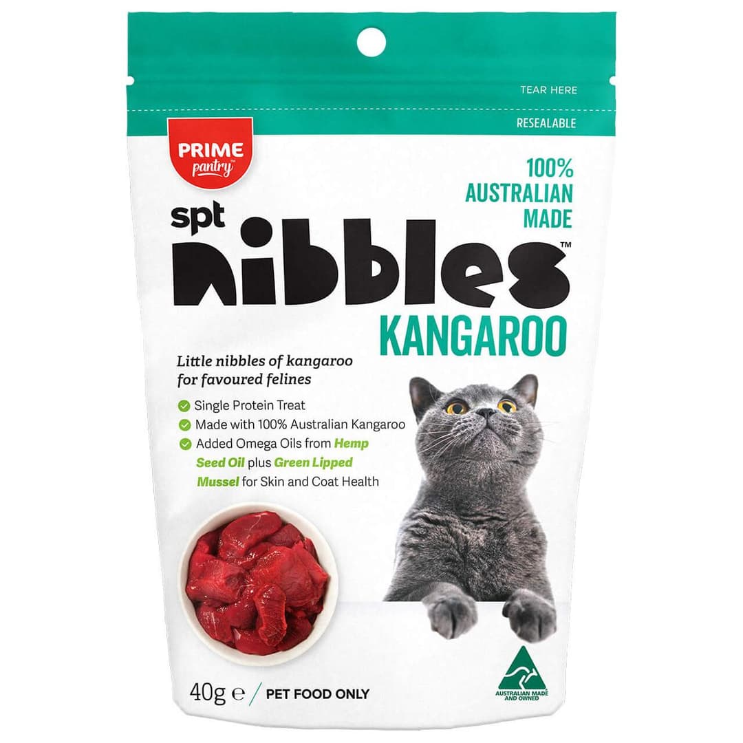 Prime Pantry spt Nibbles Kangaroo Cat Treats 40g