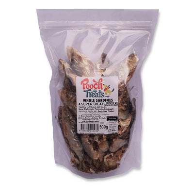 Pooch Treats Whole Sardines Dog Treats 500g