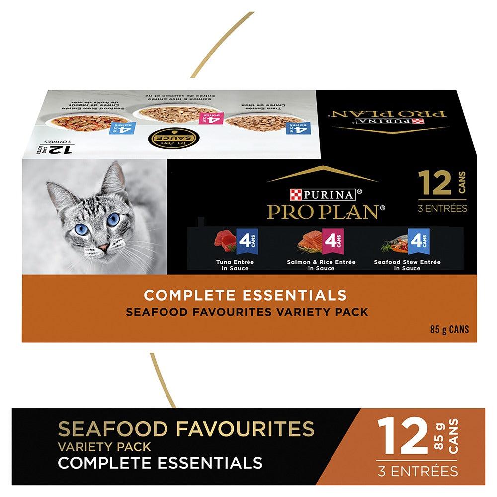 Pro Plan Complete Essentials Seafood Mix Wet Cat Food 12x85g