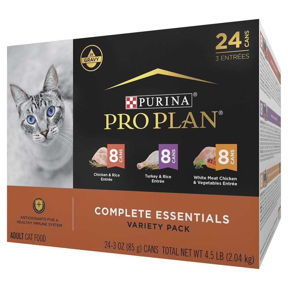 Pro Plan Complete Essentials Poultry Favouites Wet Cat Food 24x85g ...