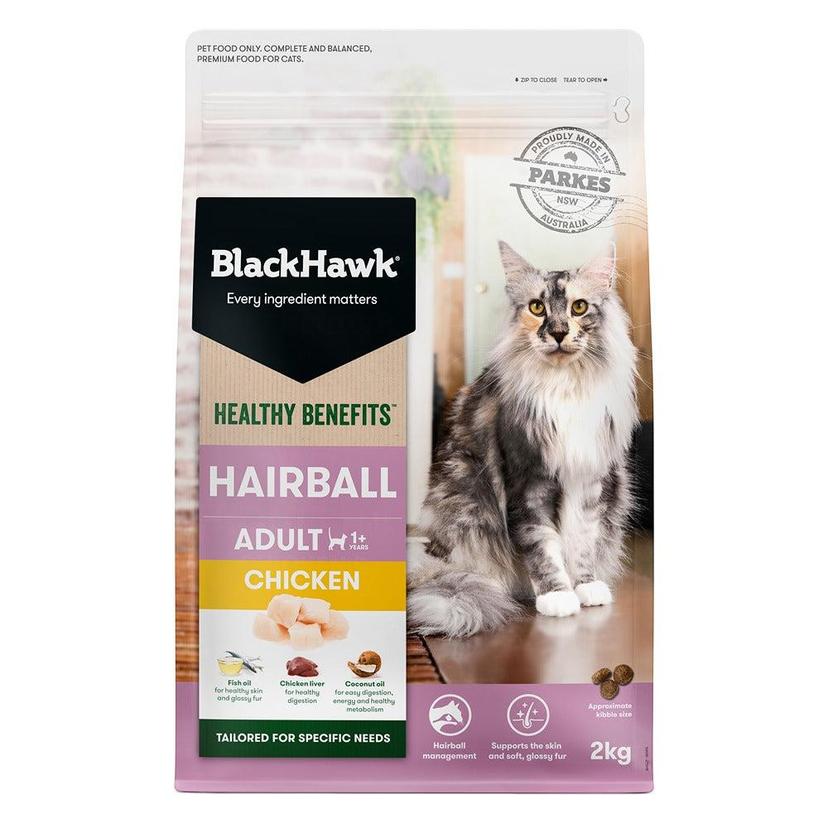 Black Hawk Healthy Benefits Hairball Chicken Dry Cat Food