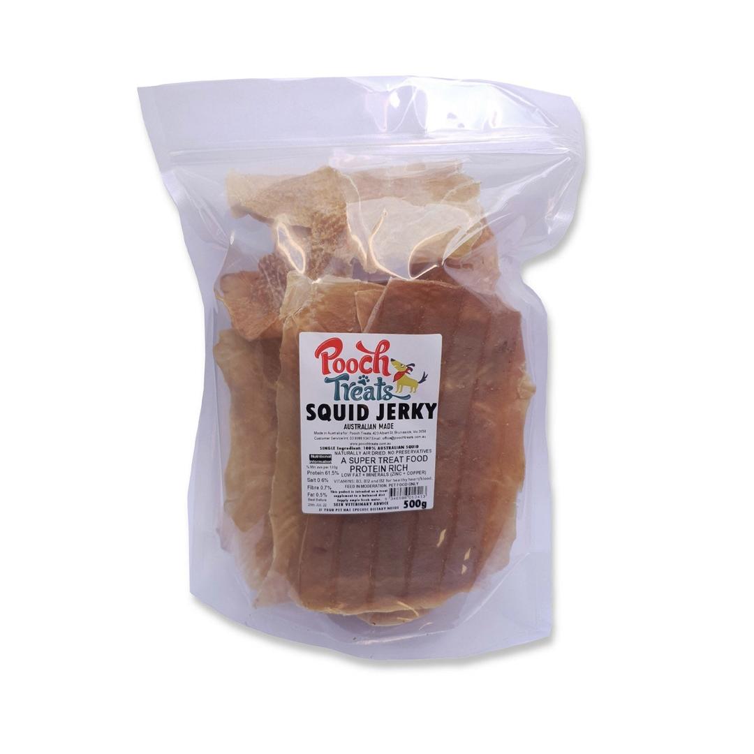 Pooch Treats Squid Jerky Dog Treats 500g