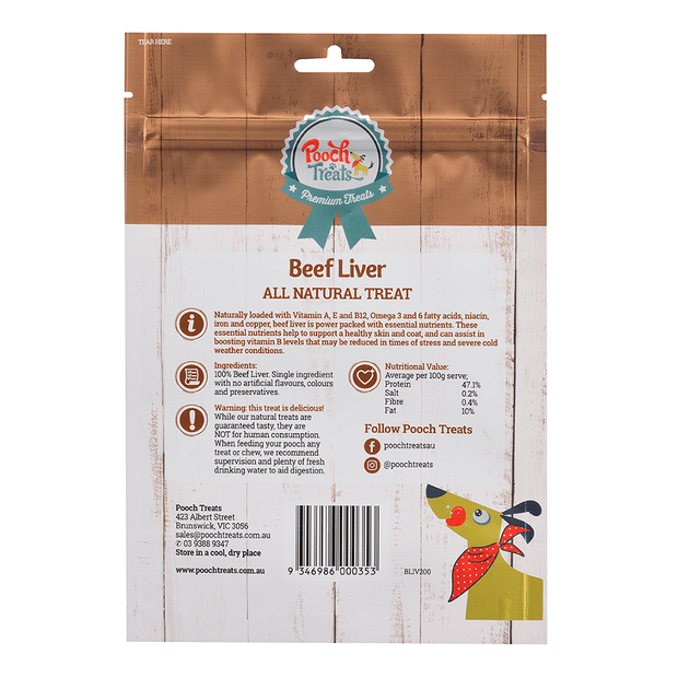 Pooch Treats Beef Liver Dog Treats