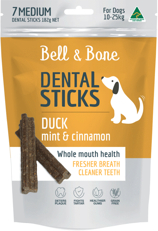 BELL & BONE Duck, Mint and Cinnamon Dental Sticks