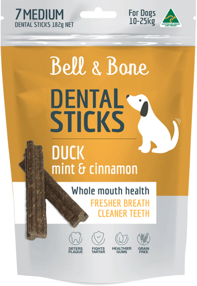 BELL & BONE Duck, Mint and Cinnamon Dental Sticks