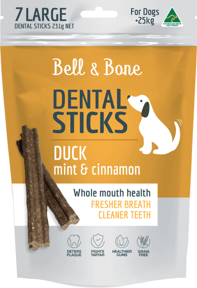 BELL & BONE Duck, Mint and Cinnamon Dental Sticks