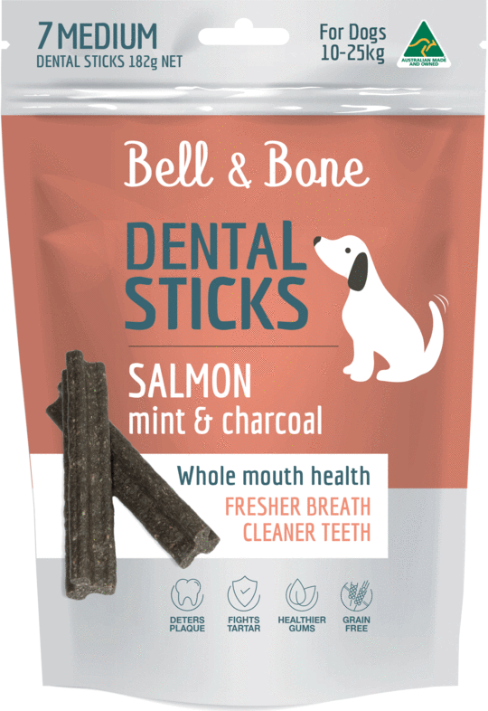 BELL & BONE Salmon, Mint and Charcoal Dental Stick